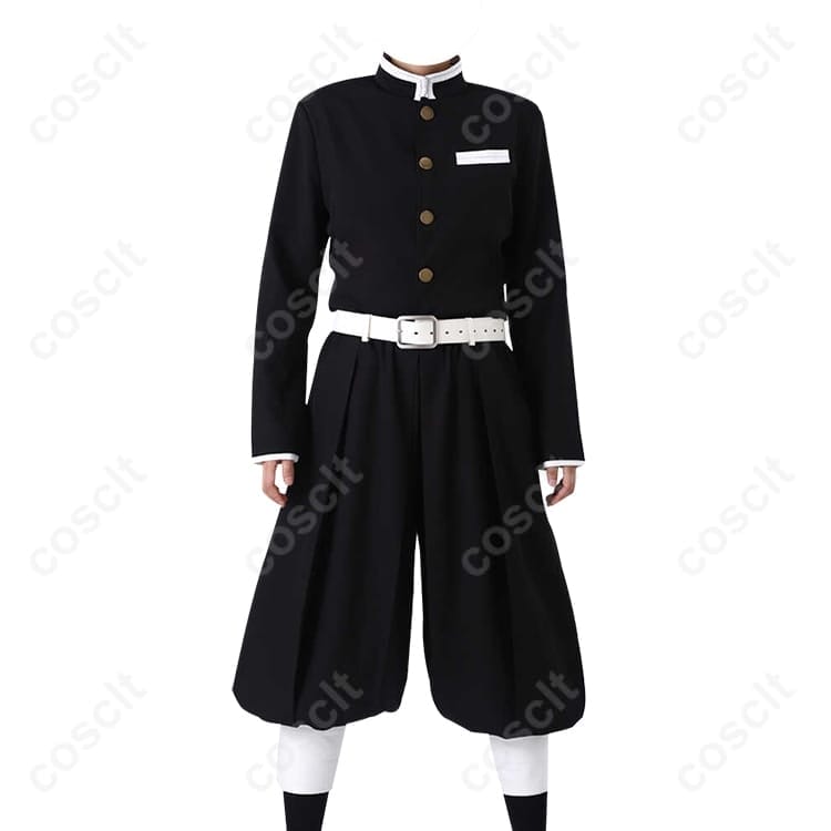 鬼滅の刃 冨岡義勇 隊服コスプレ｜刺繍羽織で高再現、快適設計でイベント＆撮影に最適 - 4枚目の画像