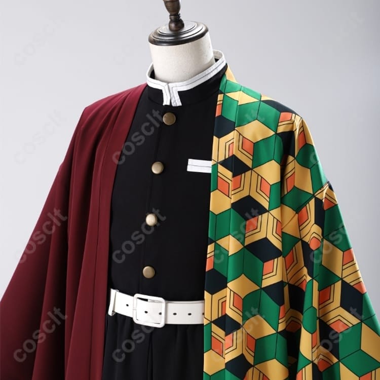 鬼滅の刃 冨岡義勇 隊服コスプレ｜刺繍羽織で高再現、快適設計でイベント＆撮影に最適 - 5枚目の画像