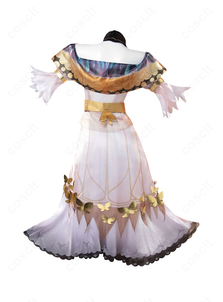 グレイス(ナイアド)衣装の背面。背中の切替と装飾配置まで忠実に再現したディテール写真