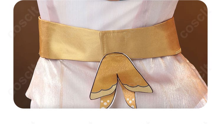 グレイス(ナイアド)衣装の腰帯後部ディテール。バックの固定と装飾パーツの仕上げが分かる写真