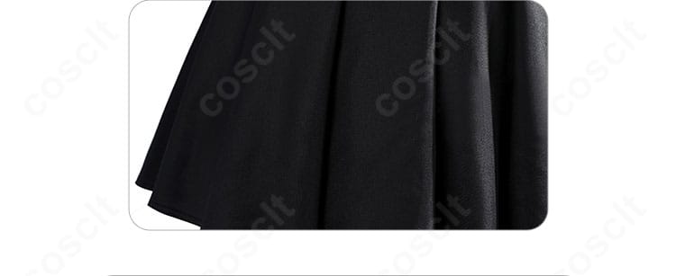 鮎沢美咲メイド服のスカート裾のレースとパイピング詳細