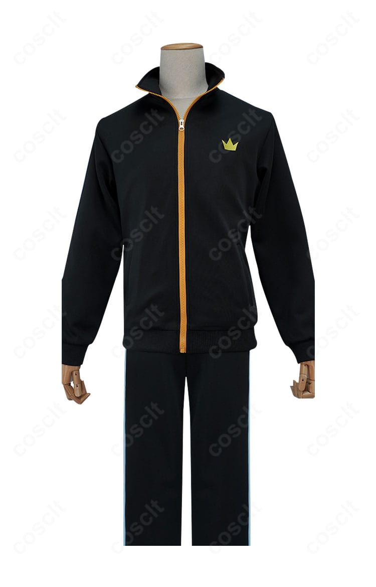 ノラガミ 夜ト コスプレ衣装 装飾詳細。胸元刺繍やファスナー周りのパーツ類を拡大で紹介。