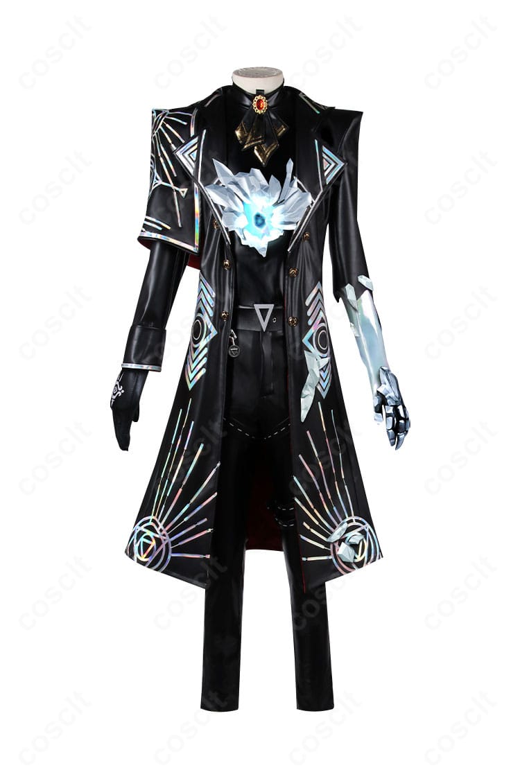 第五人格 ノートン・キャンベル 輝安鉱コスプレ衣装 正面全体画像｜襟・前合わせ・ベルト配置が分かる