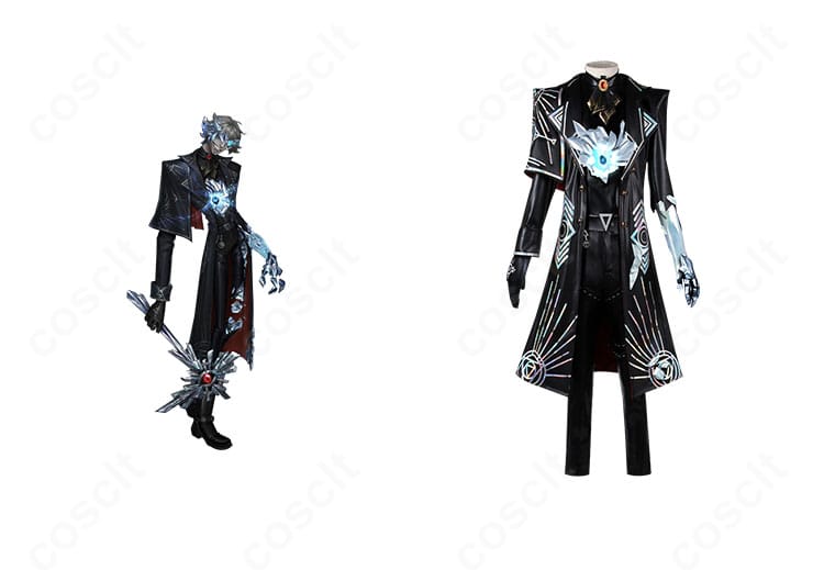 第五人格 ノートン・キャンベル 輝安鉱（フールズ・ゴールド）衣装の正面とキャラビジュアル比較イメージ