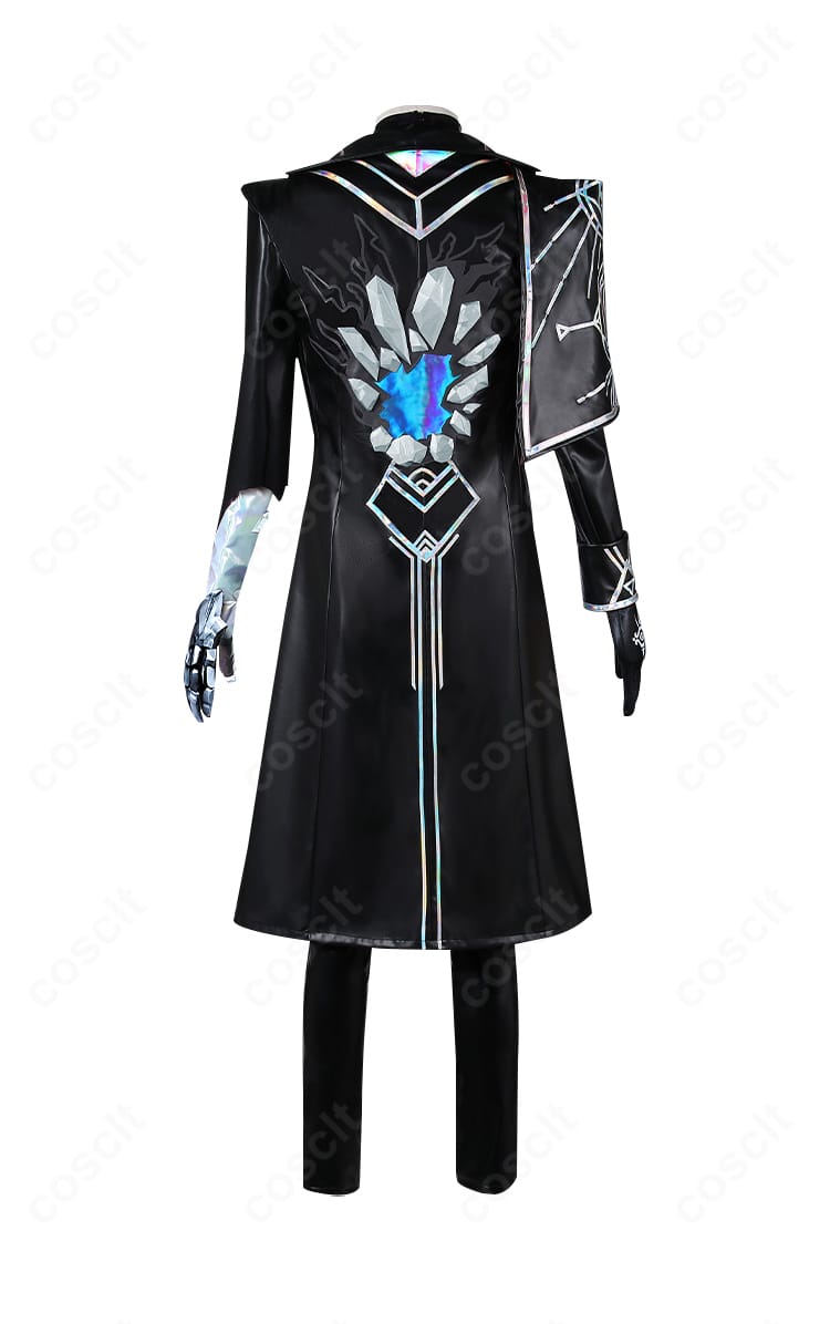 第五人格 ノートン・キャンベル 輝安鉱コスプレ衣装 背面画像｜背中の切替と裾の広がりを確認