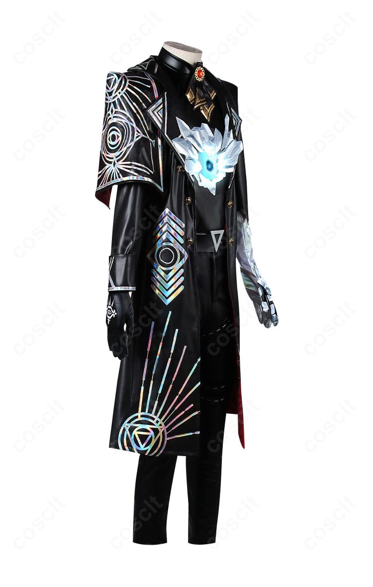 第五人格 ノートン・キャンベル 輝安鉱コスプレ衣装 側面画像｜袖のラインとコートのハリ感を強調