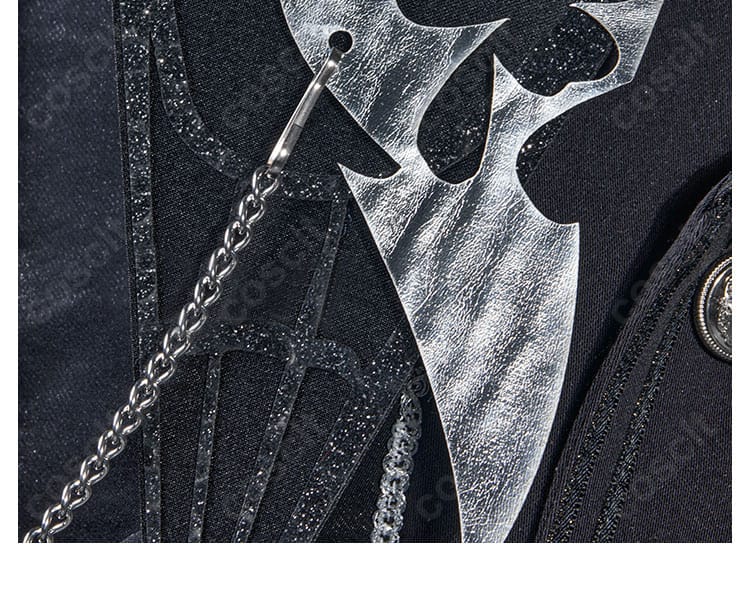 ジョゼフ衣装 衣襟の装飾ディテール（前合わせ周辺の意匠）