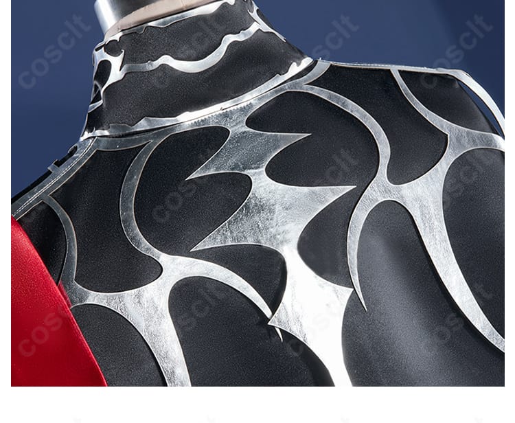 ジョゼフ衣装 背面全体の装飾構成（マントの落ち感とライン）