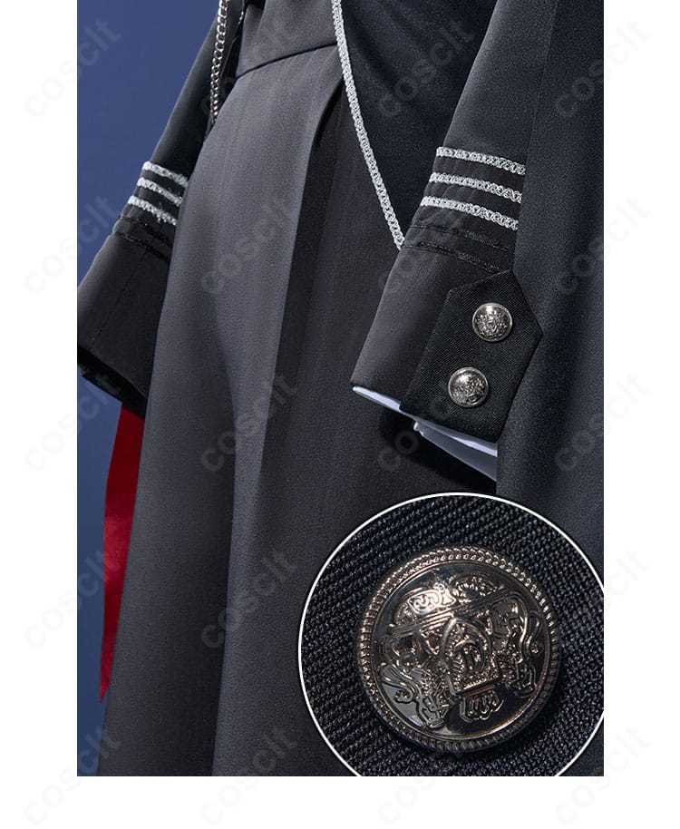 ジョゼフ衣装 袖口カフスの留め具ディテール（ボタン装飾）