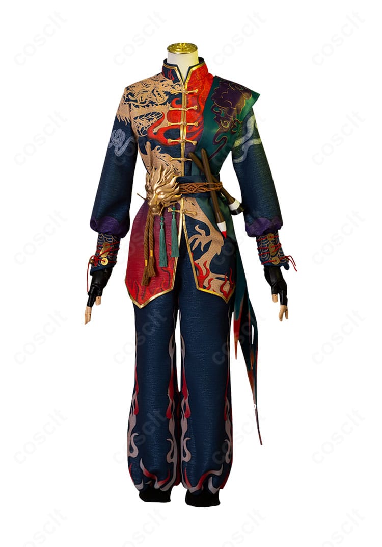 正面全体写真。落ち着いた配色とハリ感ある質感で、祈雨珠スタイルを忠実に再現したコスチューム。