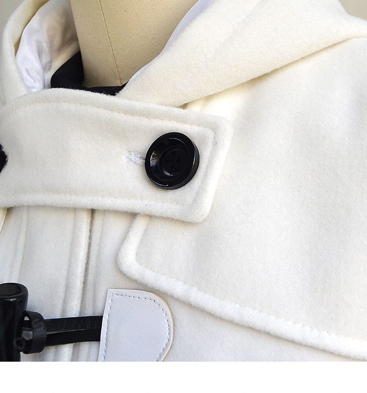 マシュ・キリエライト冬服の襟デザイン拡大。首回りの立体感と端正なラインを強調。