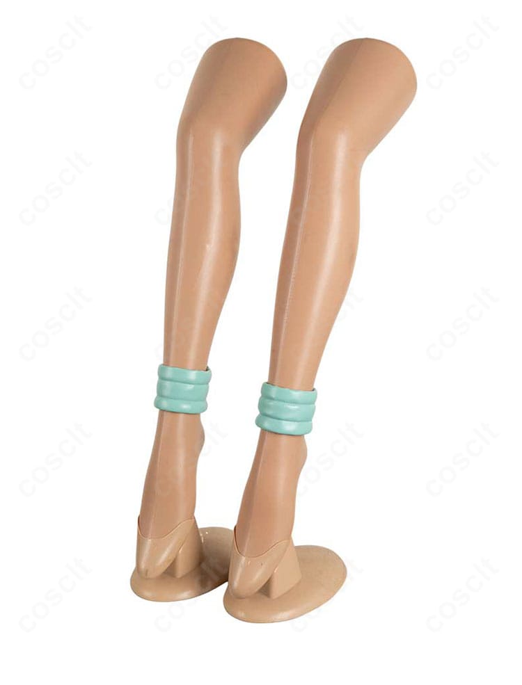 ルーシィ・ハートフィリア 踊り子衣装 足飾りのディテール。足首周りの装飾と質感を鮮明に表現。