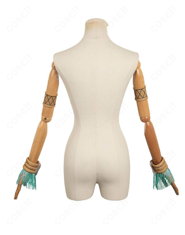 ルーシィ・ハートフィリア 踊り子衣装の腕飾り背面。装着時のバックビューと重なりの処理。