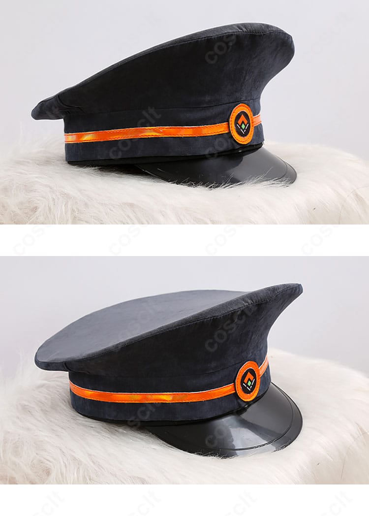 Fate/Grand Order 岸波白野（ザビ男）コスプレ衣装 帽子ディテール。クラウンの形状と装飾パーツを確認。