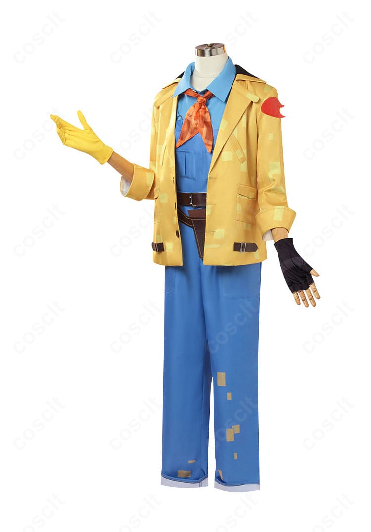 第五人格 フロリアン・ブランド コスプレ衣装の側面シルエット(肩章とコートのライン)