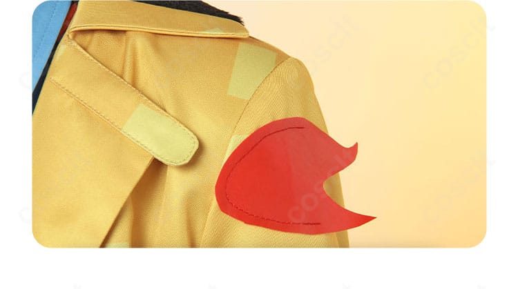 フロリアン・ブランド コスプレ衣装の肩から袖にかけての装飾ディテール