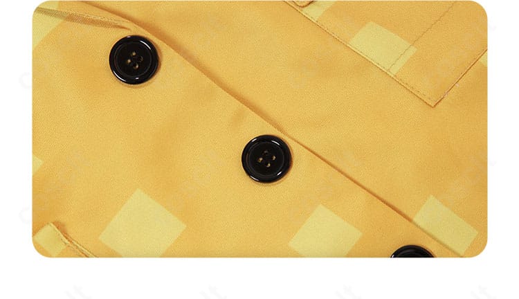 フロリアン・ブランド コスプレ衣装の門襟デザインと縫製の詳細