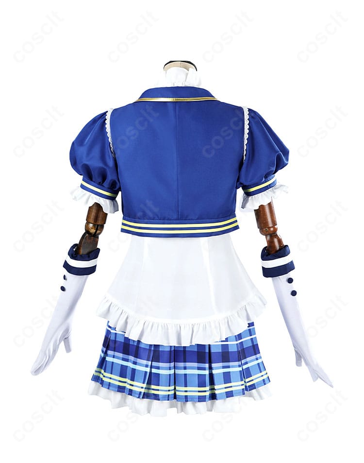 スクフェス2 黒澤ダイヤ衣装の背面。背中の切り替えラインと装飾の配置が分かる画像