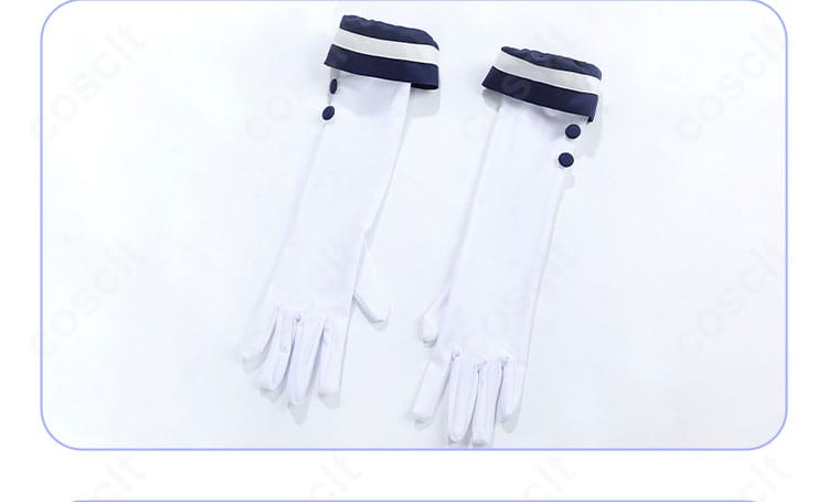 付属手袋の質感と縫製ディテール。指先のラインがきれいに見える画像