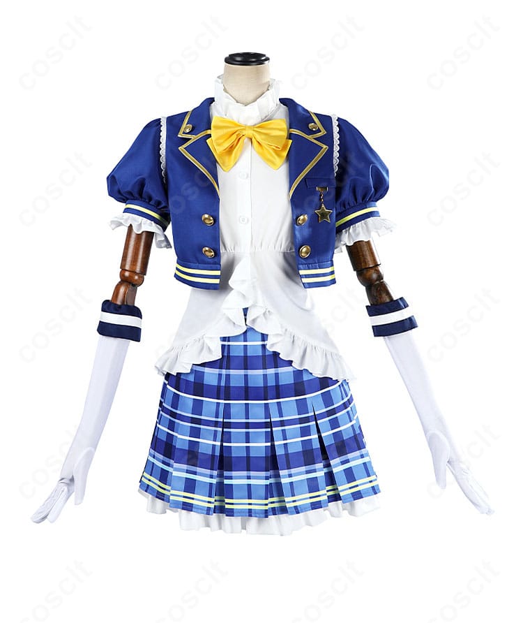 スクフェス2 黒澤ダイヤ衣装の正面ディテール。ボタン配置や装飾の再現度が分かる近接ショット