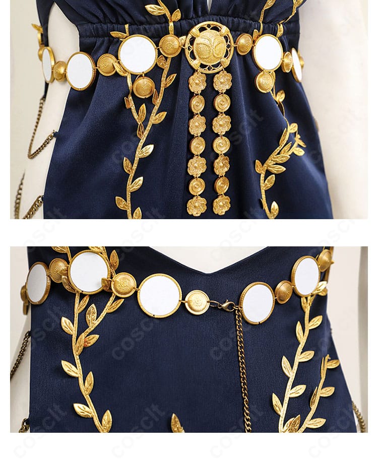 永遠の女王マリカ衣装の腰部装飾ディテール。ベルトの質感と装飾パーツの配置が分かる近接ショット。