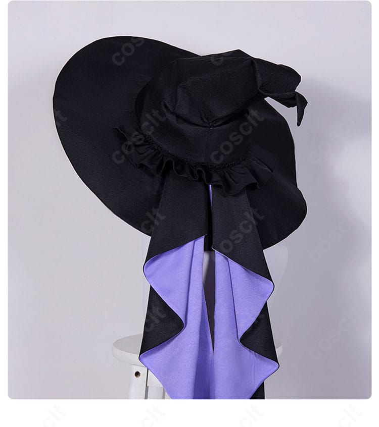 庭師 エマ・ウッズ コスプレ衣装の帽子装飾。ブリムの形と飾りの配置がわかる写真