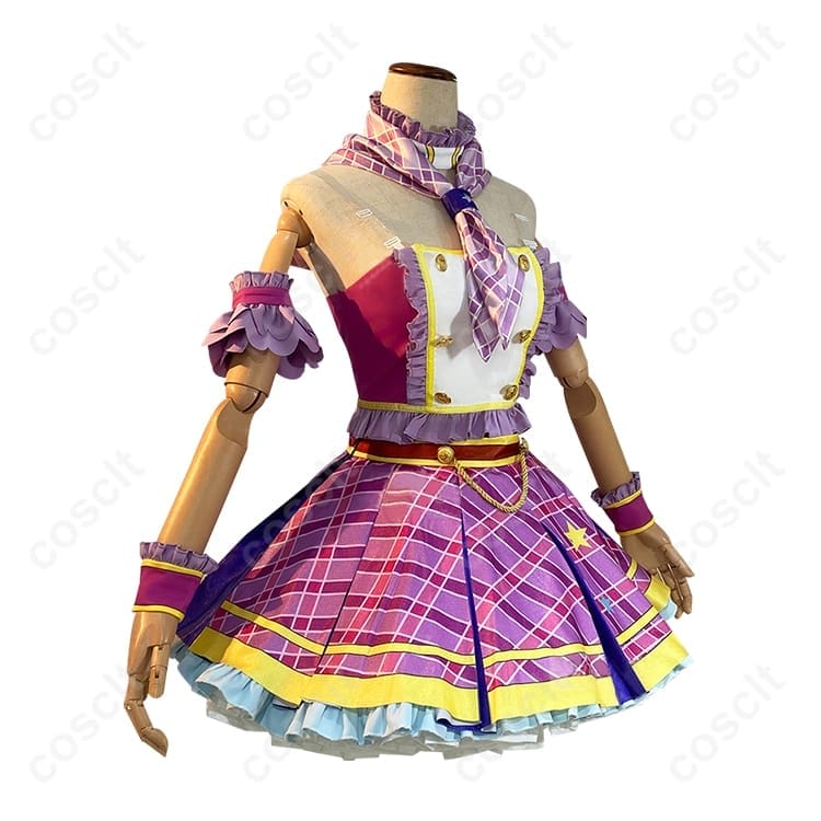 アイカツ！紫吹蘭 コスプレ衣装 高再現度で撮影映え、快適な着用感でイベントに最適 - 2枚目の画像