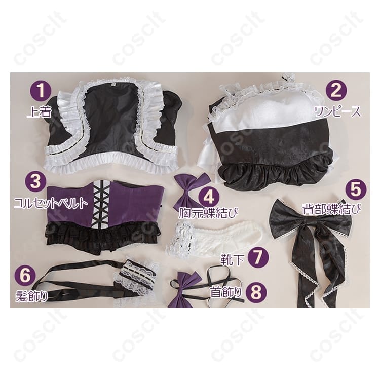 DEATH NOTE 弥海砂 ゴシックコスプレ衣装 高再現で着脱ラク、イベント撮影に最適 - 4枚目の画像