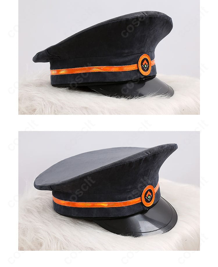 FGO 岸波白野(ザビ子)コスプレ衣装 帽子のアップ。形状とトリムの再現度を示すディテール写真。