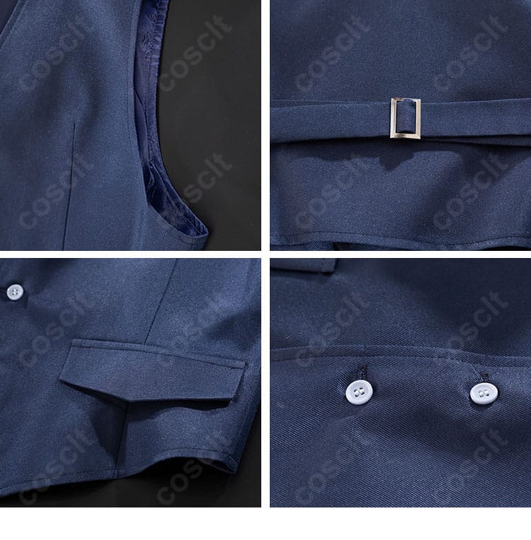 インナーのマスターベスト詳細。フロントの切り替えで立体感を演出。