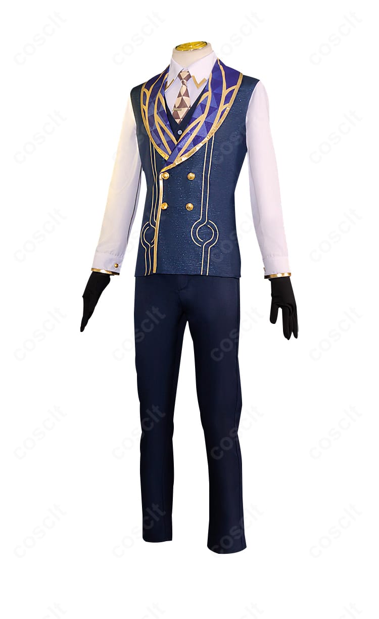 アベンチュリン衣装の装飾クローズアップ。胸飾りや金属風パーツの質感を確認可能。