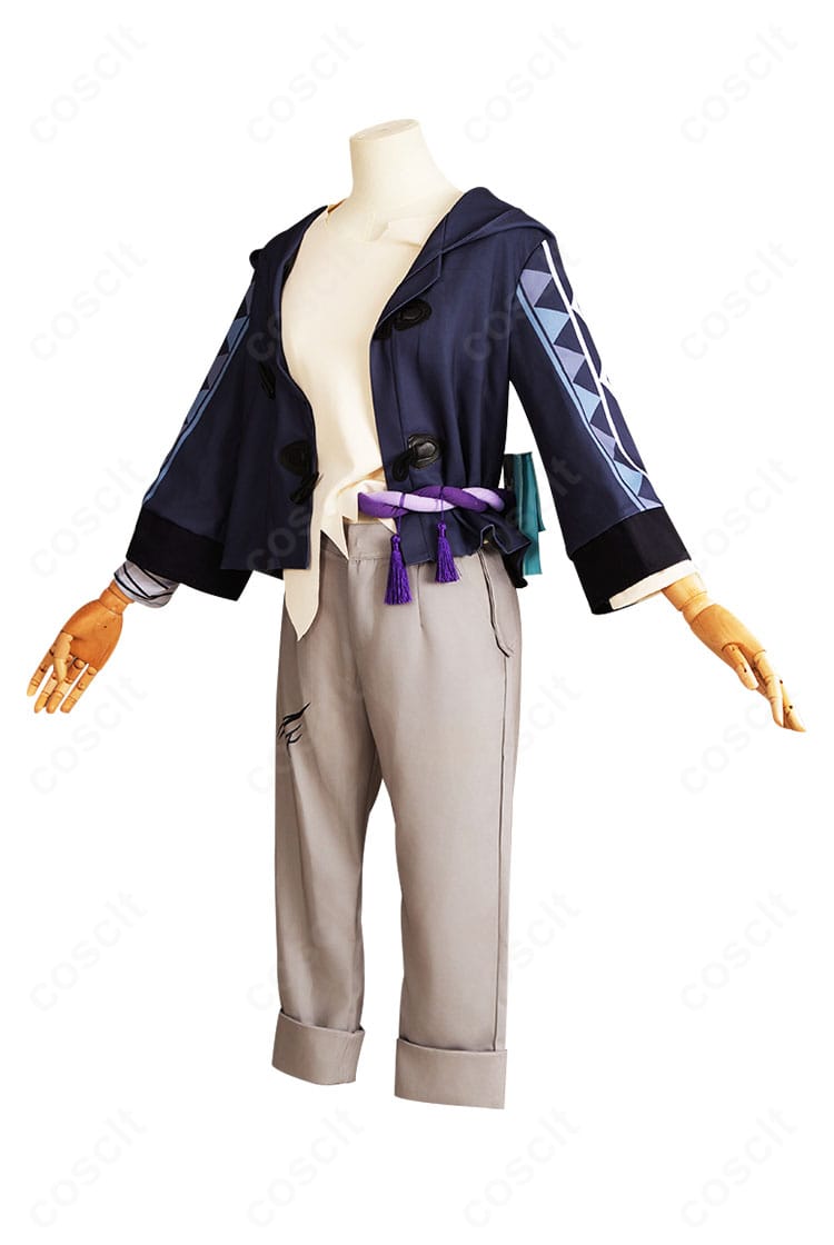 側面商品写真：シルエットと袖・腰飾りの造形がわかるカカワーシャ幼少期衣装