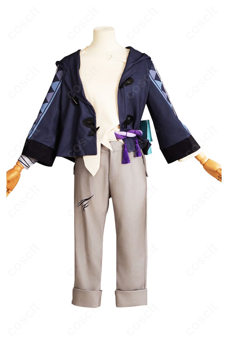 正面商品写真：高再現のカカワーシャ幼少期コスプレ衣装フルセット（コート・トップス・ズボン）