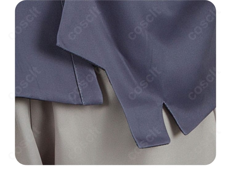 裾装飾ディテール：コート裾の模様とパイピングが見えるスターレイル衣装