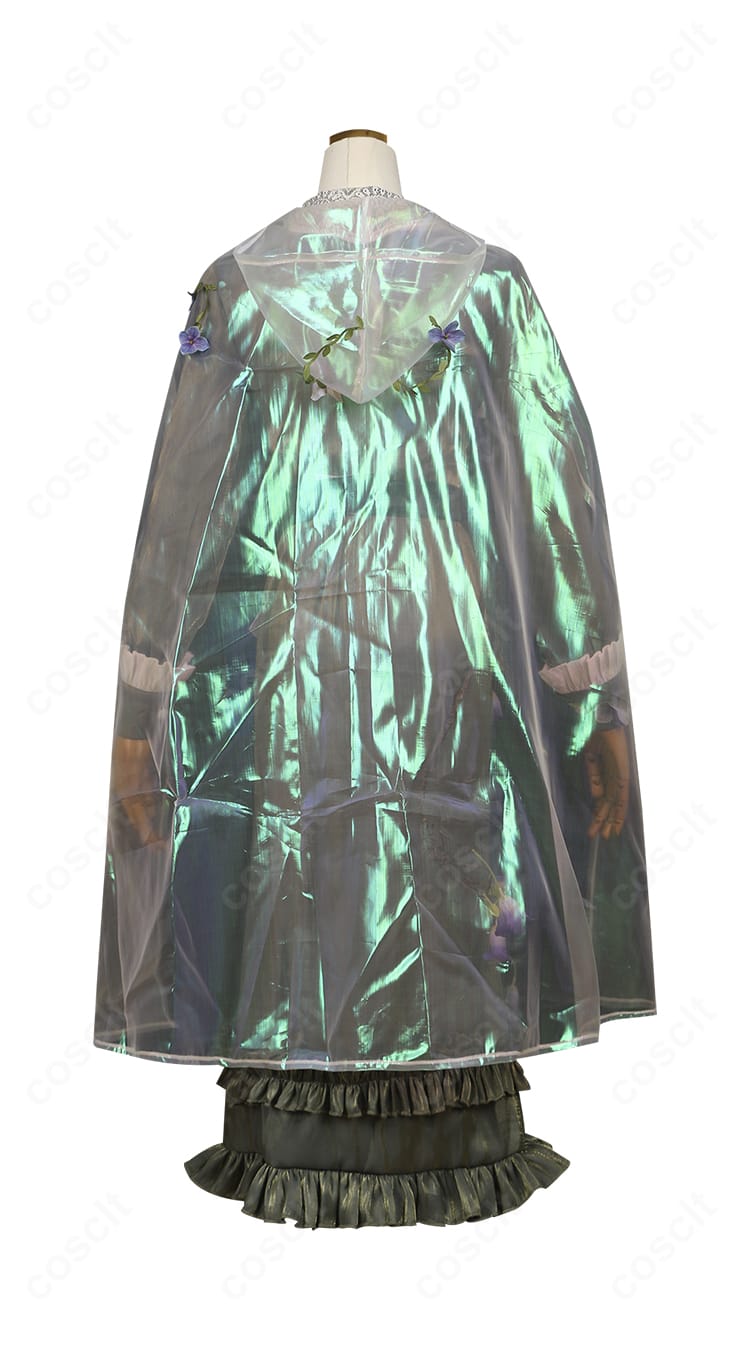 アニー・レスター衣装・背面。精緻な背中のデザインとマントの落ち感を確認。