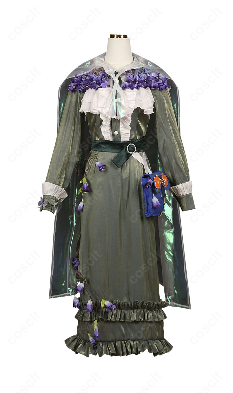 清潔な翼バージョンのアニー・レスター衣装・正面全景。ワンピースとマントの質感がわかる。