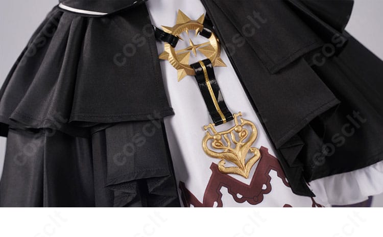 宝鐘マリン コスプレ衣装 スカート装飾と段差のあるデザイン詳細