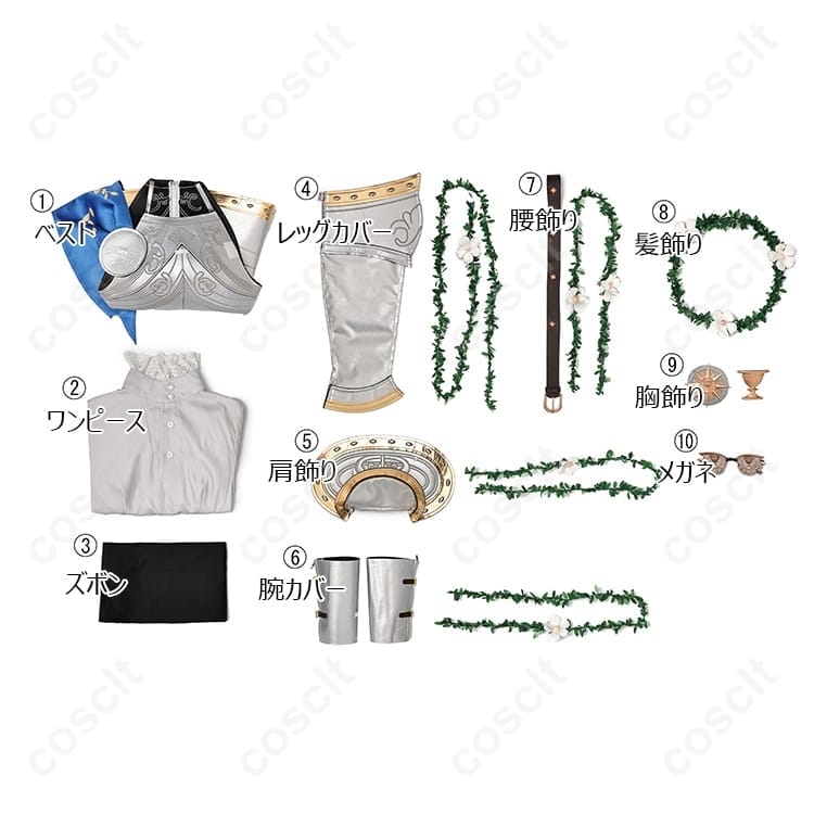 Identity V 心理学者 エダ・メスマー 銀の騎士衣装 高再現でイベント・撮影に最適 - 4枚目の画像