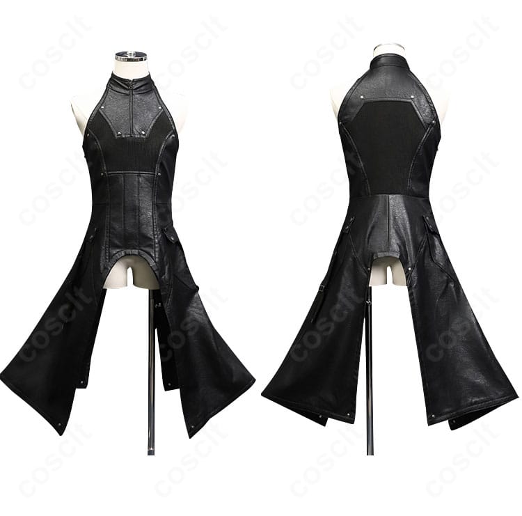 セフィロス 羽刃の修験装コスプレの上着ディテール。前合わせ、留め具、縫製ラインの精密さが分かる画像