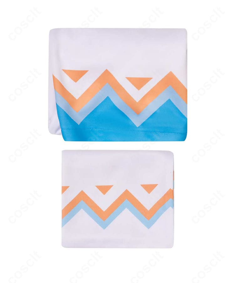 セット内容一覧。ショートパンツとマフラーの2点が揃い、コーディネートの全体感がひと目で把握できる。