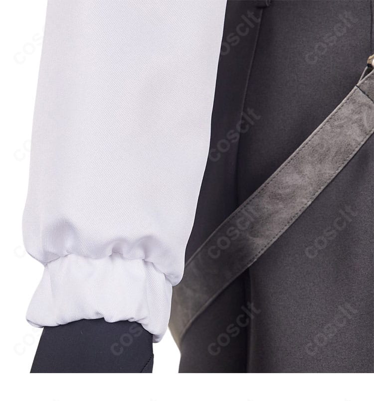 亜白ミナ衣装の袖デザイン詳細。袖口の形状とステッチワーク、質感を示すクローズアップ