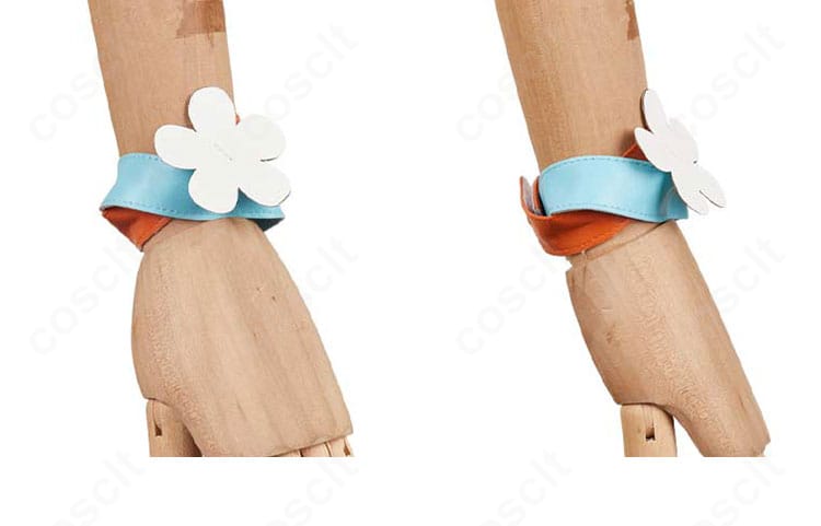 蛍 ナタ温泉水着コスの腕飾りクローズアップ。配色と質感の再現度