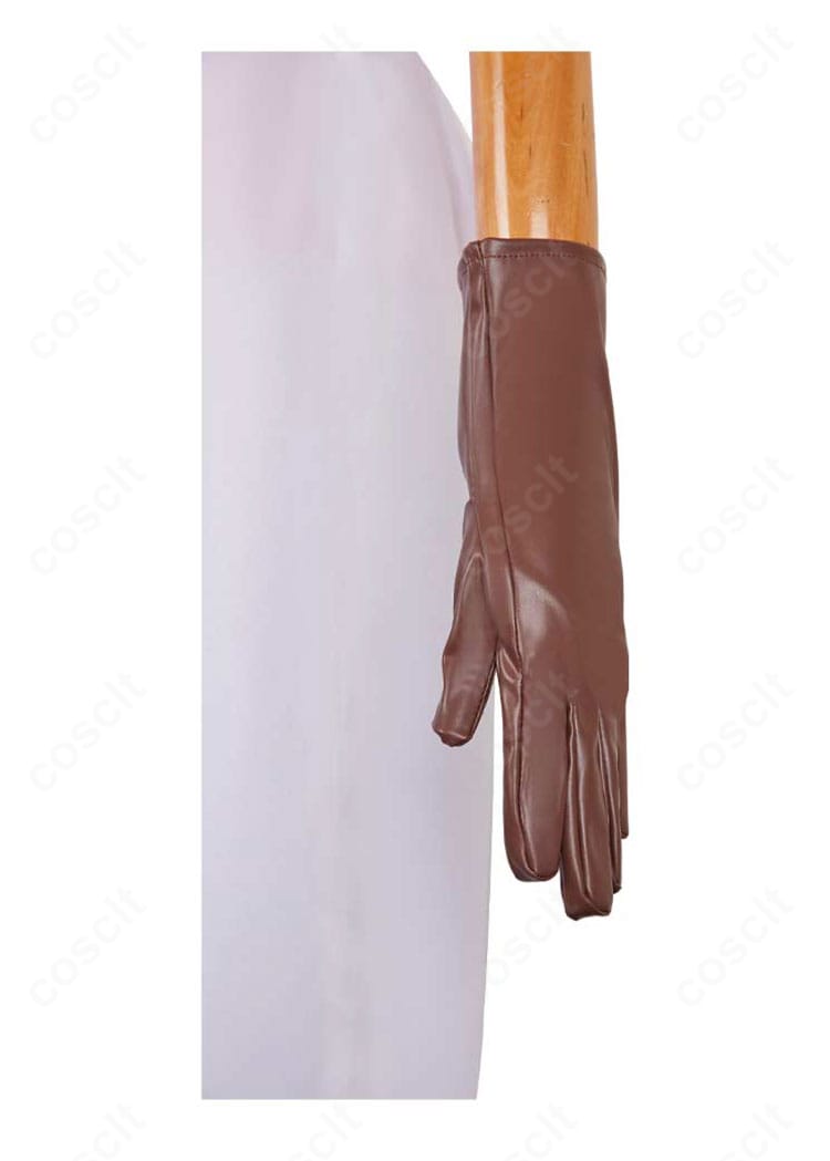 ゼルダ姫コスプレ衣装の手袋ディテール。甲部分の装飾とフィット感、縁取りの仕上げを示す接写。