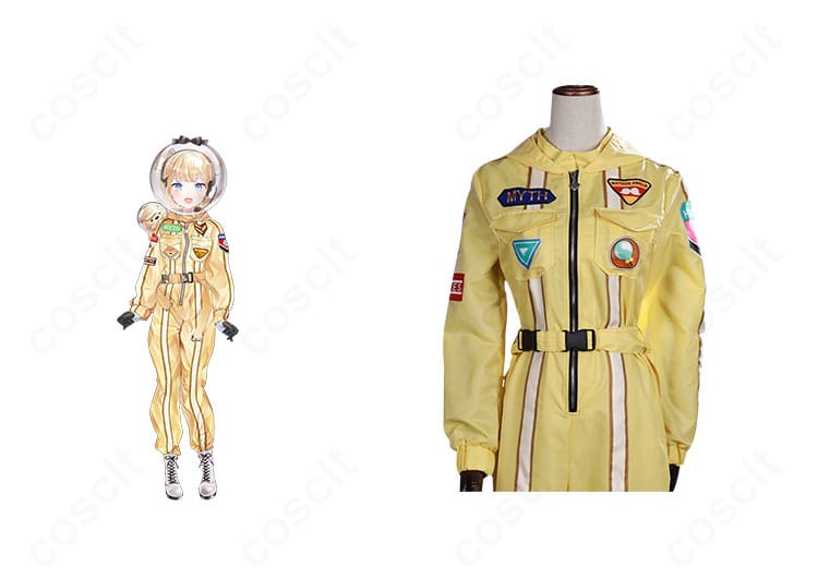 ワトソン・アメリアの宇宙服コスプレ一式をフルコーデで撮影した全身画像