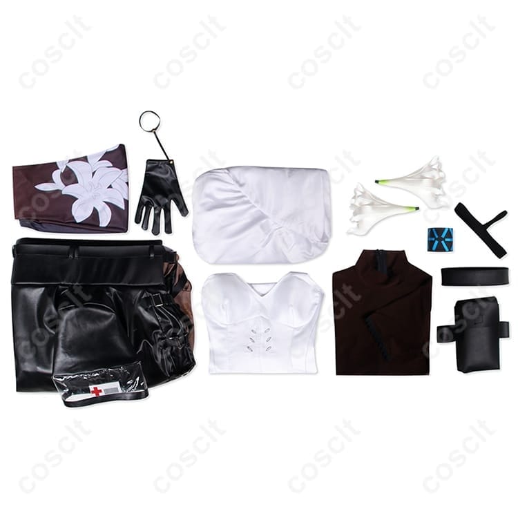 アークナイツ 焔影リード 焔影衣装コスプレ 高再現でクールに映えるフルセット - 6枚目の画像