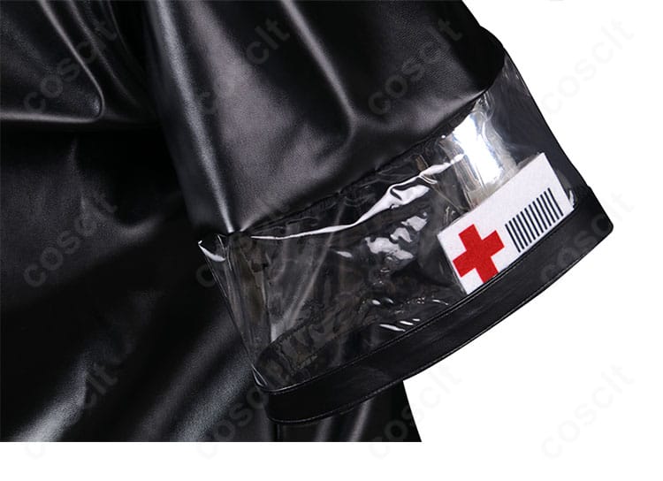 焔影リード コスプレ 袖口ディテール。精緻な装飾パーツとステッチワークを強調。