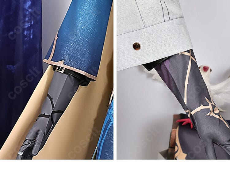 サンデー新衣装の袖口ディテール。装飾とカフの切り替えでフォーマル感を表現。