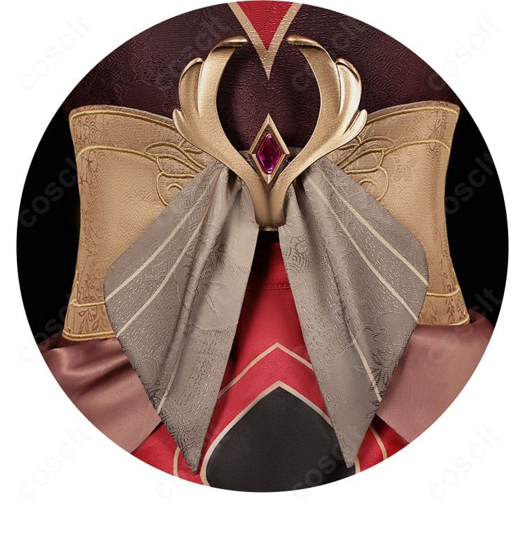 コルセットベル背面の装飾ディテール。縁取りと金具の仕立て、背中のラインを美しく見せる構造。