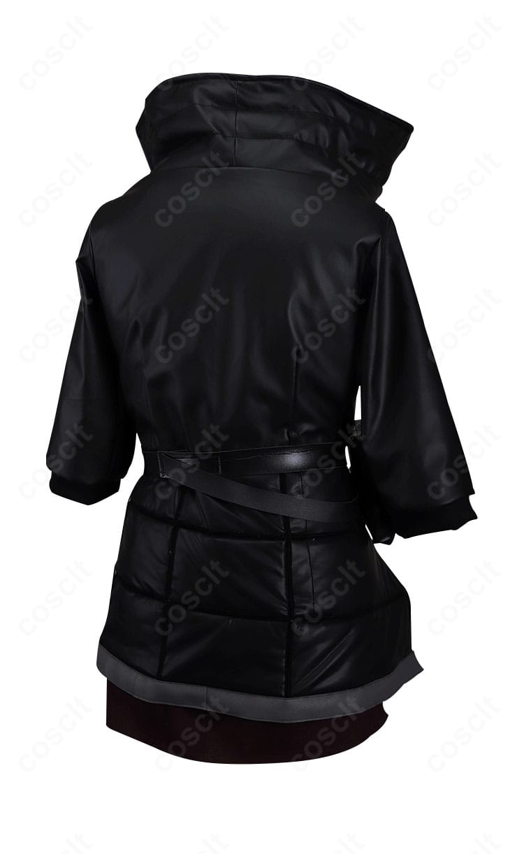 アークナイツ ホルン衣装の背面。ヨーク切り替えと裾ライン、ウエストポーチ位置まで後ろ姿を忠実に再現。