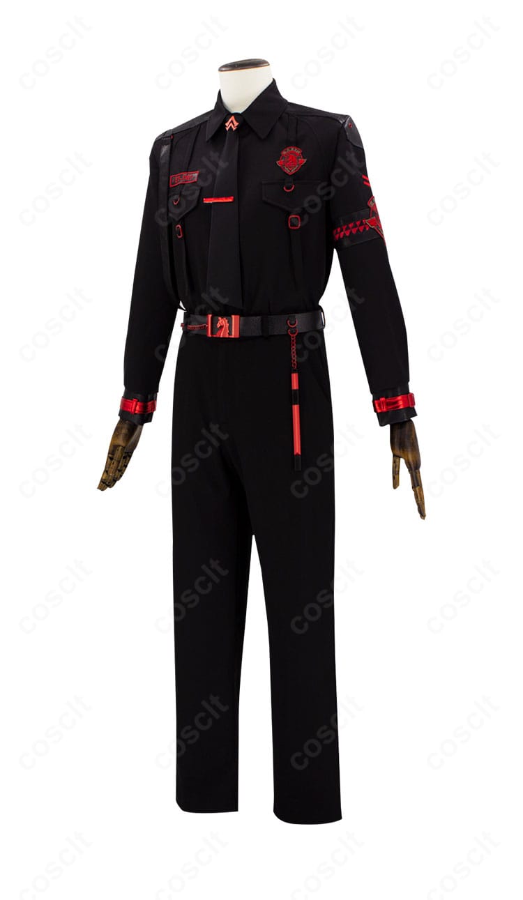 左側ディテールのクローズアップ。身頃の切り替えと装飾位置関係が確認できる画像。